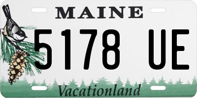 ME license plate 5178UE