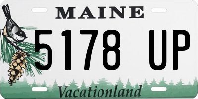 ME license plate 5178UP