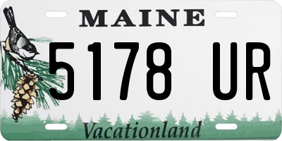 ME license plate 5178UR