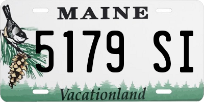 ME license plate 5179SI