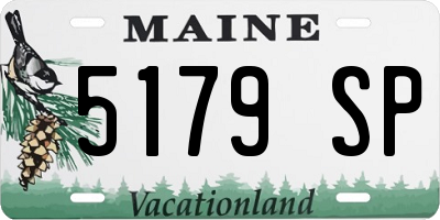 ME license plate 5179SP
