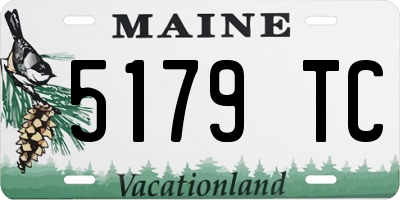 ME license plate 5179TC