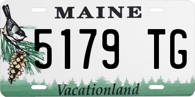 ME license plate 5179TG