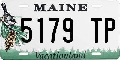 ME license plate 5179TP