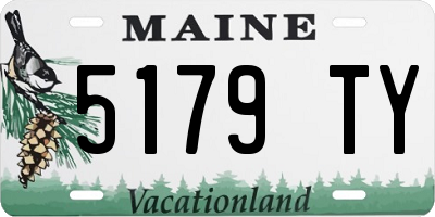ME license plate 5179TY