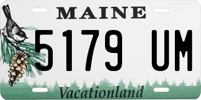 ME license plate 5179UM