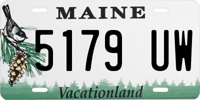 ME license plate 5179UW