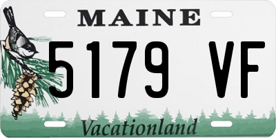 ME license plate 5179VF