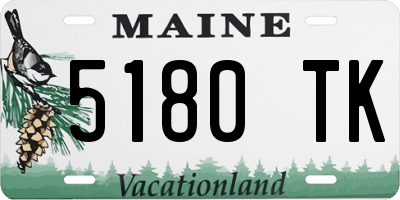 ME license plate 5180TK