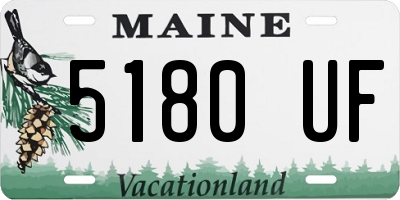 ME license plate 5180UF