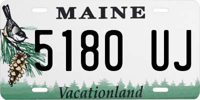 ME license plate 5180UJ