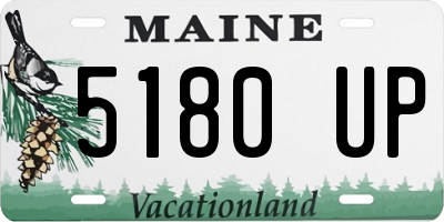 ME license plate 5180UP