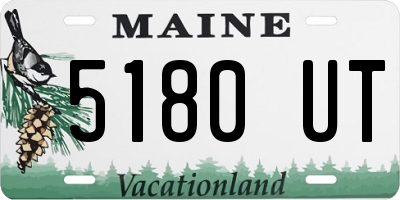 ME license plate 5180UT
