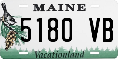 ME license plate 5180VB