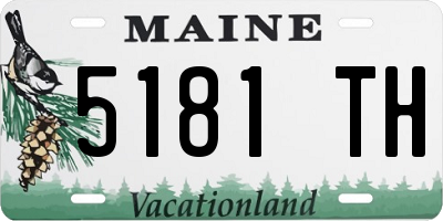 ME license plate 5181TH