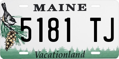 ME license plate 5181TJ