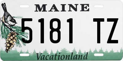 ME license plate 5181TZ