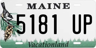 ME license plate 5181UP