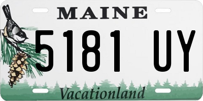 ME license plate 5181UY