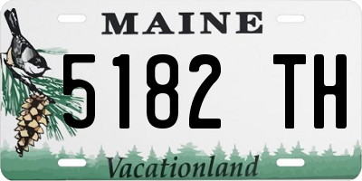 ME license plate 5182TH