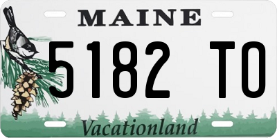 ME license plate 5182TO