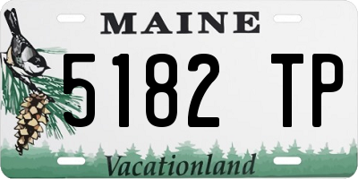 ME license plate 5182TP