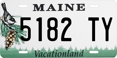 ME license plate 5182TY