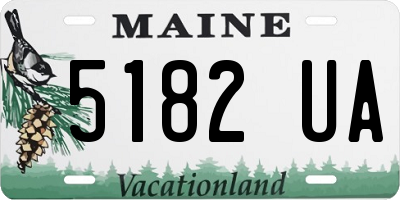 ME license plate 5182UA