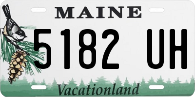 ME license plate 5182UH