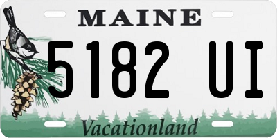 ME license plate 5182UI