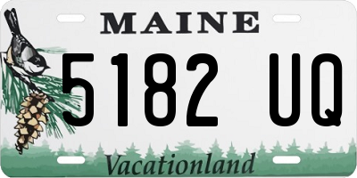 ME license plate 5182UQ