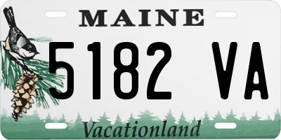 ME license plate 5182VA