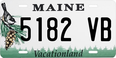 ME license plate 5182VB