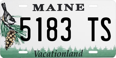 ME license plate 5183TS