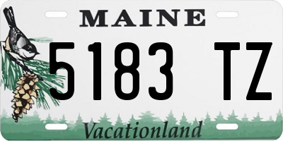 ME license plate 5183TZ