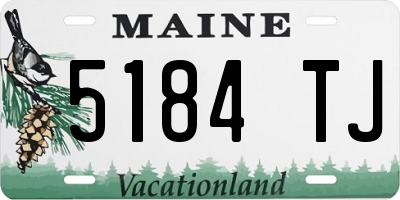 ME license plate 5184TJ