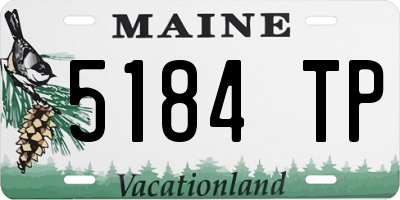 ME license plate 5184TP