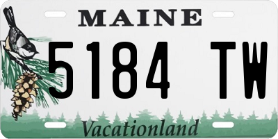 ME license plate 5184TW