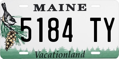 ME license plate 5184TY