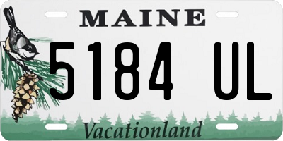 ME license plate 5184UL