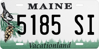 ME license plate 5185SI