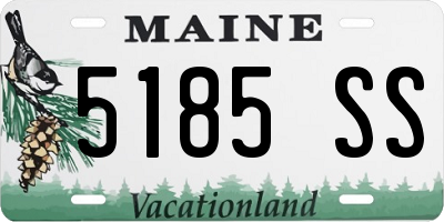 ME license plate 5185SS