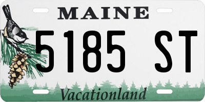 ME license plate 5185ST