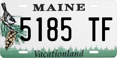 ME license plate 5185TF