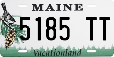 ME license plate 5185TT