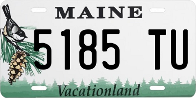 ME license plate 5185TU