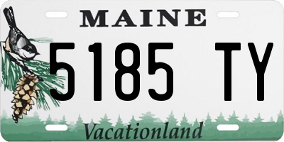 ME license plate 5185TY