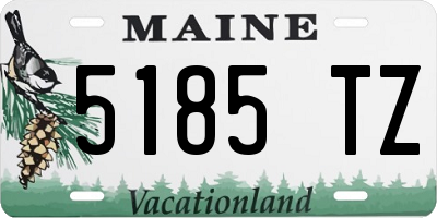 ME license plate 5185TZ