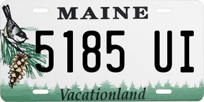 ME license plate 5185UI