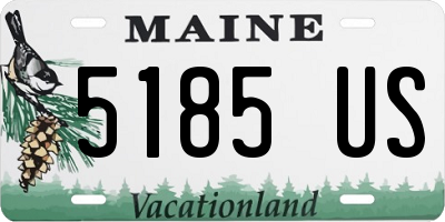 ME license plate 5185US